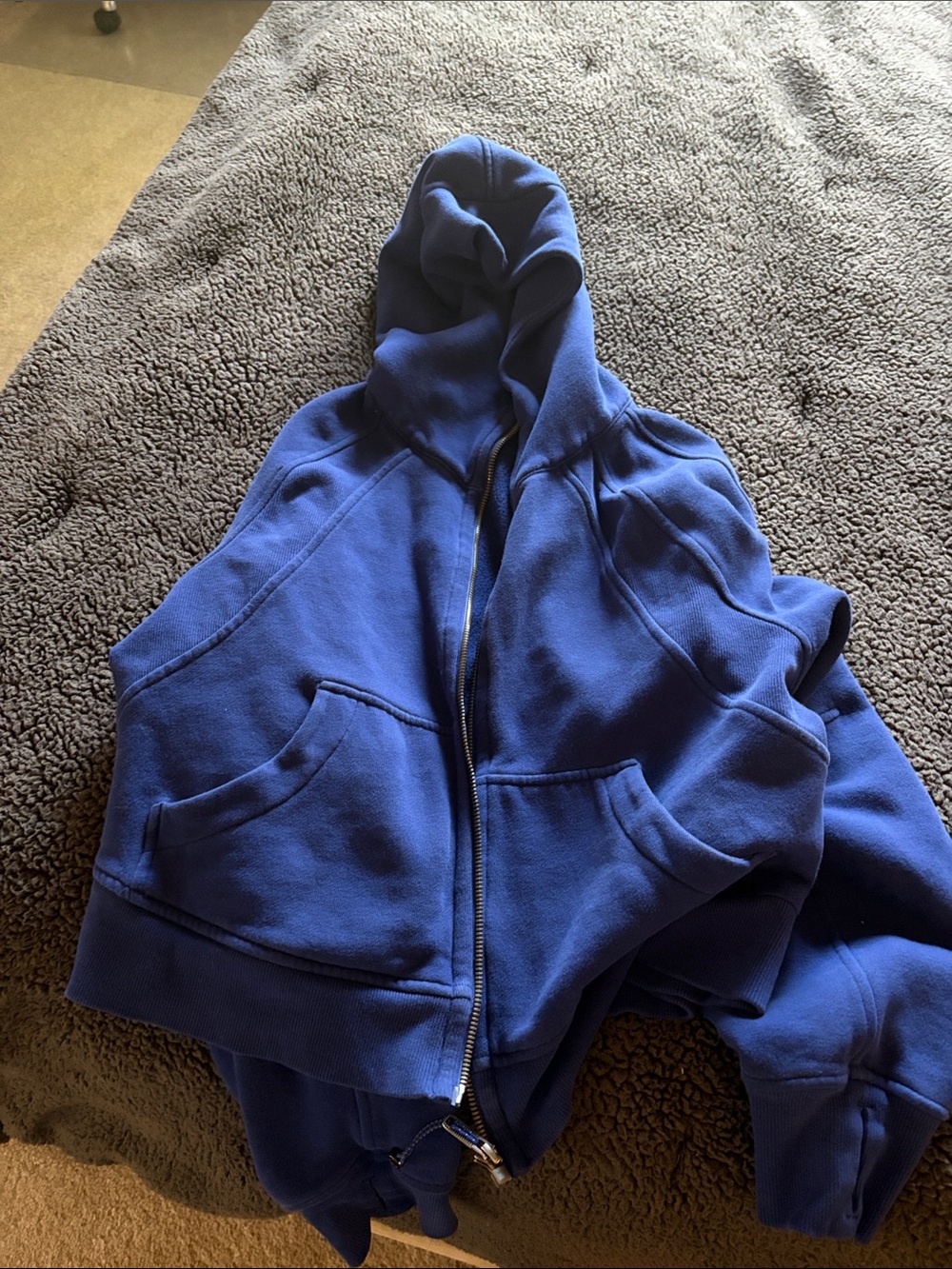 lululemon athletica Kids Royal Blue Hooded Zip-Up Jacket